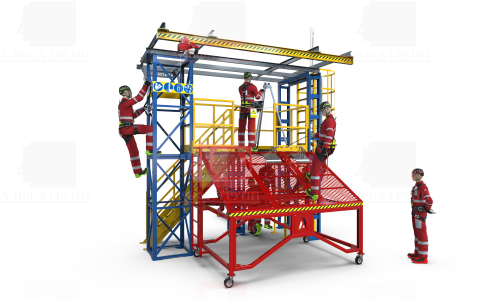 Учебно-тренировочные полигоны (комплексы) / 1 Серия УТП "АЛЬПИНИСТ" (БАЗОВЫЕ) Альпинист-01-03-4
